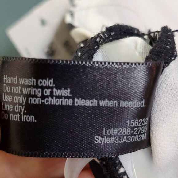 A.N.A. NWT bathing suit top. Size 10, Baby Doll Y2K Classic black. - Picture 8 of 8